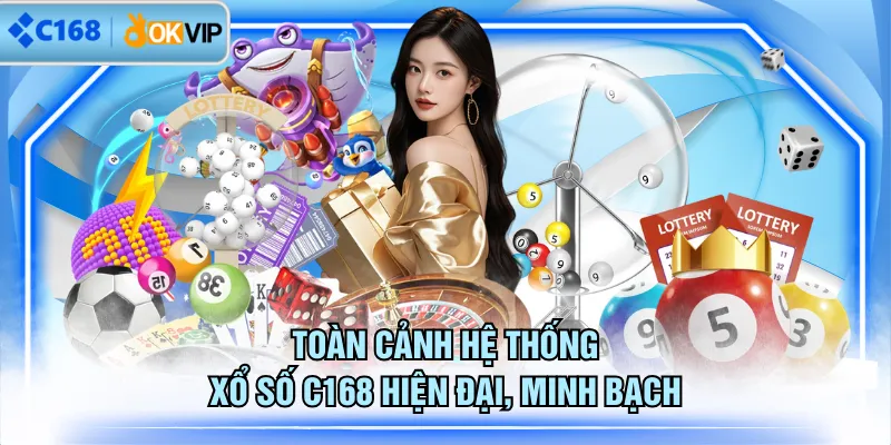 Toàn cảnh hệ thống xổ số C168 hiện đại, minh bạch